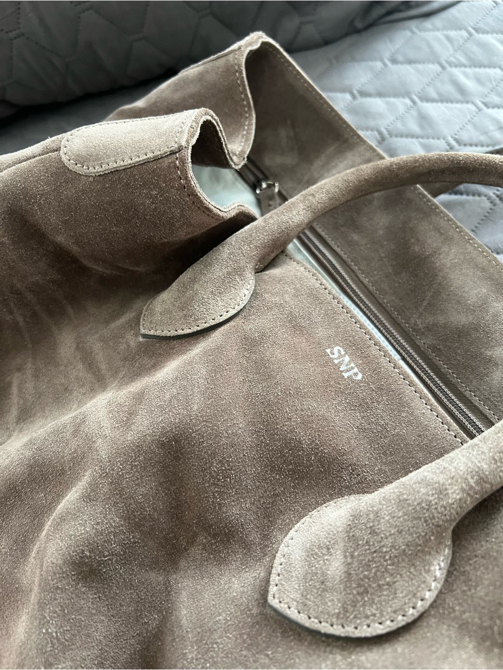 Mark & Graham Elisabetta Suede Slouch Bag - Picture 12 of 12